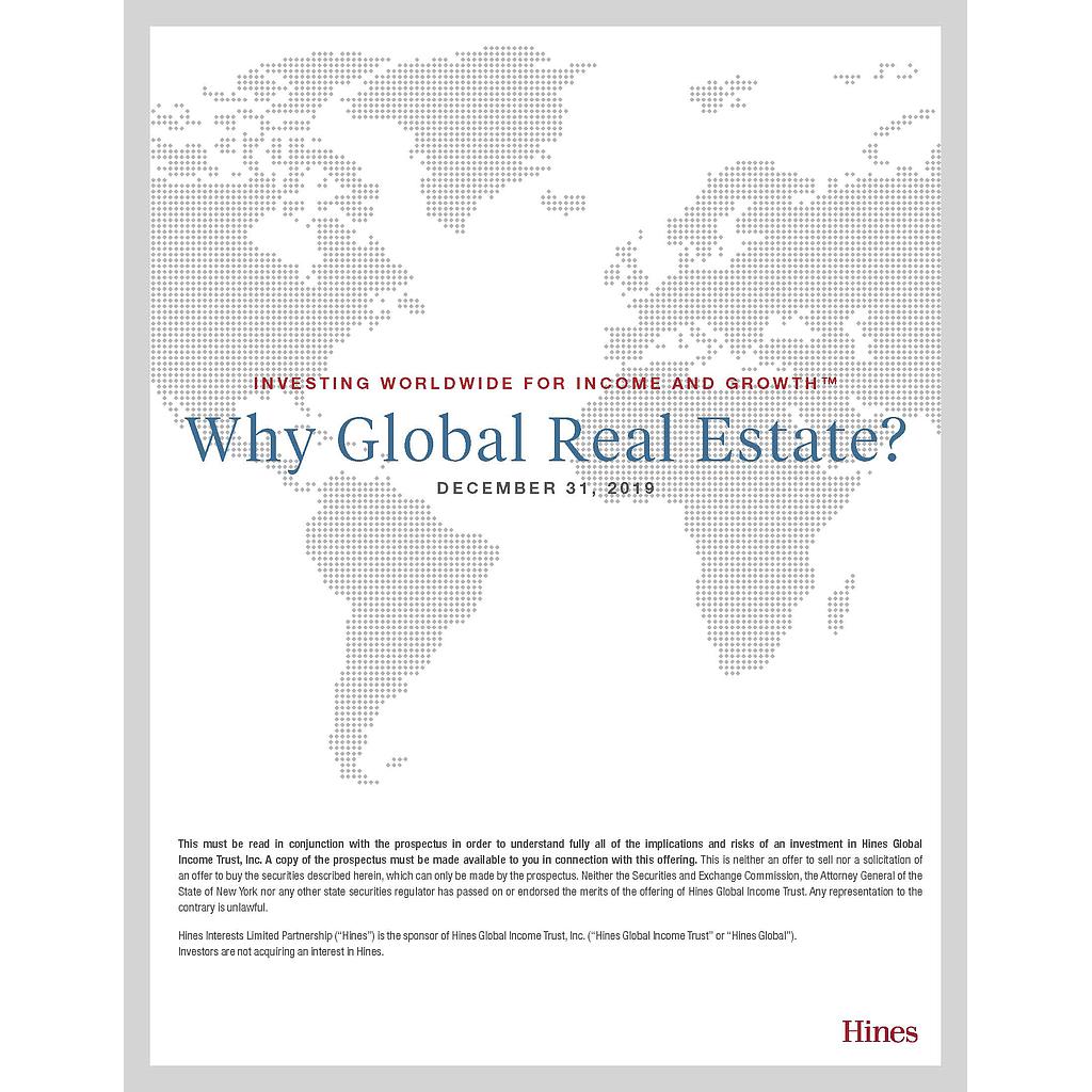 Why Global Real Estate Brochure - General 5/22